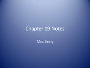 Chapter 19 Notes