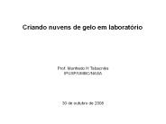 Criando nuvens de gelo em laborat