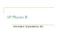 AP Physics B PowerPoint PPT Presentation