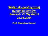 Wstep do geofizycznej dynamiki plyn