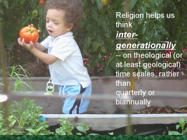 Eco-Theology in America