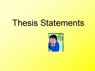 Thesis Statements