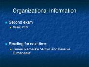 Organizational Information