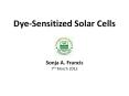 Dye-Sensitized Solar Cells PowerPoint PPT Presentation