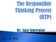 The Responsible Thinking Process (RTP) PowerPoint PPT Presentation