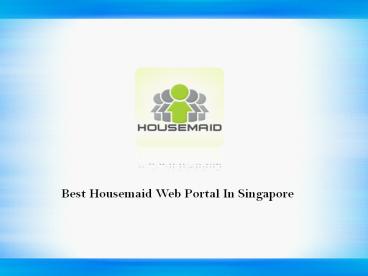 Maid Agency Recommendation