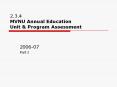 2.3.4 MVNU Annual Education Unit PowerPoint PPT Presentation