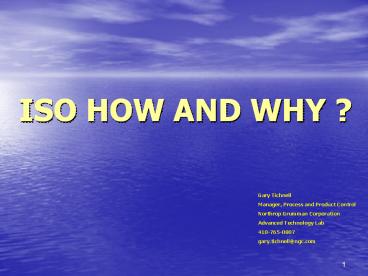 ISO 9000 and ISO 14000 - In Brief