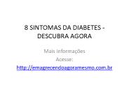 8 Sintomas da Diabetes