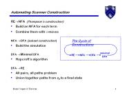 Automating Scanner Construction