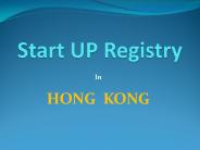 Start a Hong Kong formation | StartupRegistry