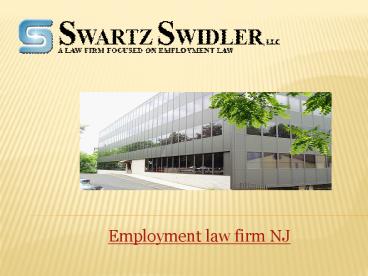Employment Law Firm In New Jersey