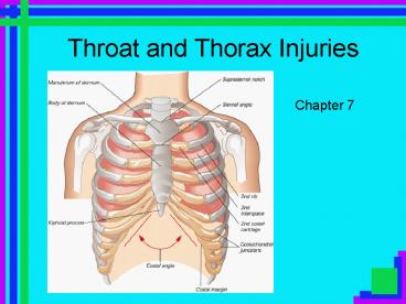 Throat and Thorax Injuries