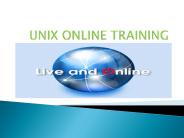 UNIX Online Training | Online UNIX Training