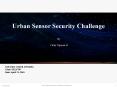 Urban Sensor Security Challenge PowerPoint PPT Presentation