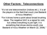 Other Factors: Teleconnections