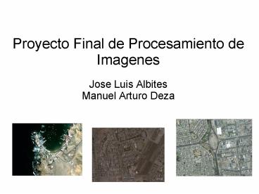 Proyecto Final de Procesamiento de Imagenes