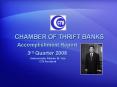 CHAMBER OF THRIFT BANKS PowerPoint PPT Presentation