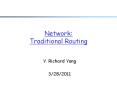Network: Traditional Routing PowerPoint PPT Presentation
