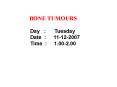 BONE TUMOURS PowerPoint PPT Presentation