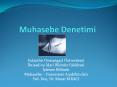Muhasebe Denetimi PowerPoint PPT Presentation