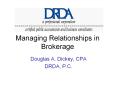 Managing Relationships in Brokerage PowerPoint PPT Presentation