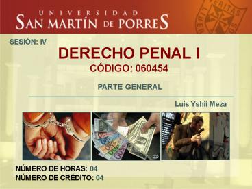 DERECHO PENAL I C