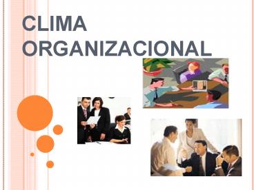 CLIMA ORGANIZACIONAL