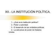 XII.- LA INSTITUCI