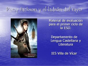 Percy Jackson y el ladr