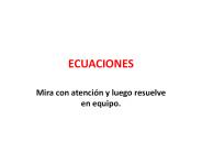 ECUACIONES