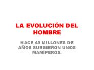 LA EVOLUCI