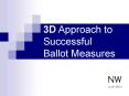 3D Approach to Successful Ballot Measures PowerPoint PPT Presentation
