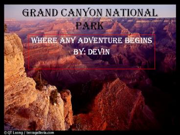 Grand canyon national park