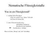 Nematische Fl