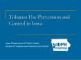 Tobacco Use Prevention and Control in Iowa PowerPoint PPT Presentation