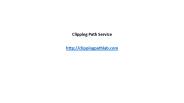 Clipping path service