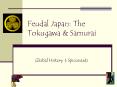 Feudal Japan: The Tokugawa PowerPoint PPT Presentation