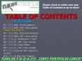 TABLE OF CONTENTS PowerPoint PPT Presentation