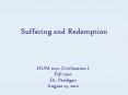 Suffering and Redemption PowerPoint PPT Presentation