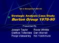 Strategic Analysis Case Study Burton Group 1976-90 PowerPoint PPT Presentation