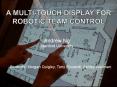 A Multi-Touch Display for Robotic Team Control PowerPoint PPT Presentation