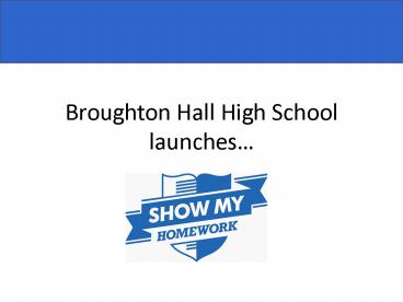 Broughton Hall High School launches