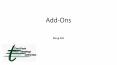 Add-Ons PowerPoint PPT Presentation