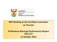 NDT Briefing to the Portfolio Committee PowerPoint PPT Presentation