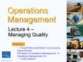 Managing Quality PowerPoint PPT Presentation