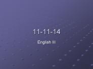 English III