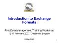 Introduction to Exchange Formats PowerPoint PPT Presentation