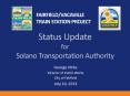 Status Update for Solano Transportation Authority PowerPoint PPT Presentation