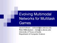 Evolving Multimodal Networks for Multitask Games